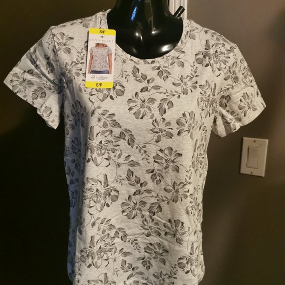 Ecothreads Women's Organic Cotton T-Shirt (Grey) - Picture 3 of 7